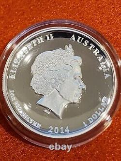 Perth Mint YEAR OF THE HORSE high relief 1 oz silver coin