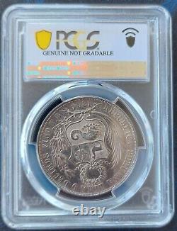 Peru Silver 1 Sol Au Coin 1864 /54 Year Km#196.1 Pcgs Grading Au