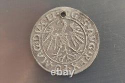 Silver Coin Half Gross 1547 Years, Sigismund 2, Polish-Lithuanian Commonwealth