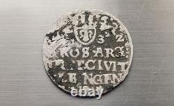Silver coin 3 Grosz 1632 (Z) Years, Gustav Adolf, Polish-Lithuanian Commonwealth