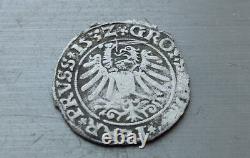 Silver coin Penny Gross 1532 years, Sigismund 1, Polish-Lithuanian Commonwealth