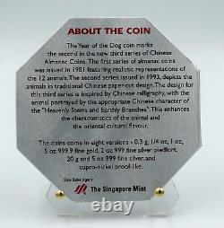 Singapore 2009 The Year of the Ox 2 oz Silver Piedfort Proof Colored Coin