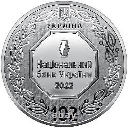 Ukraine, Ten Hryvnya, 10 UAH Archangel Michael Gilded, Silver 2022 year